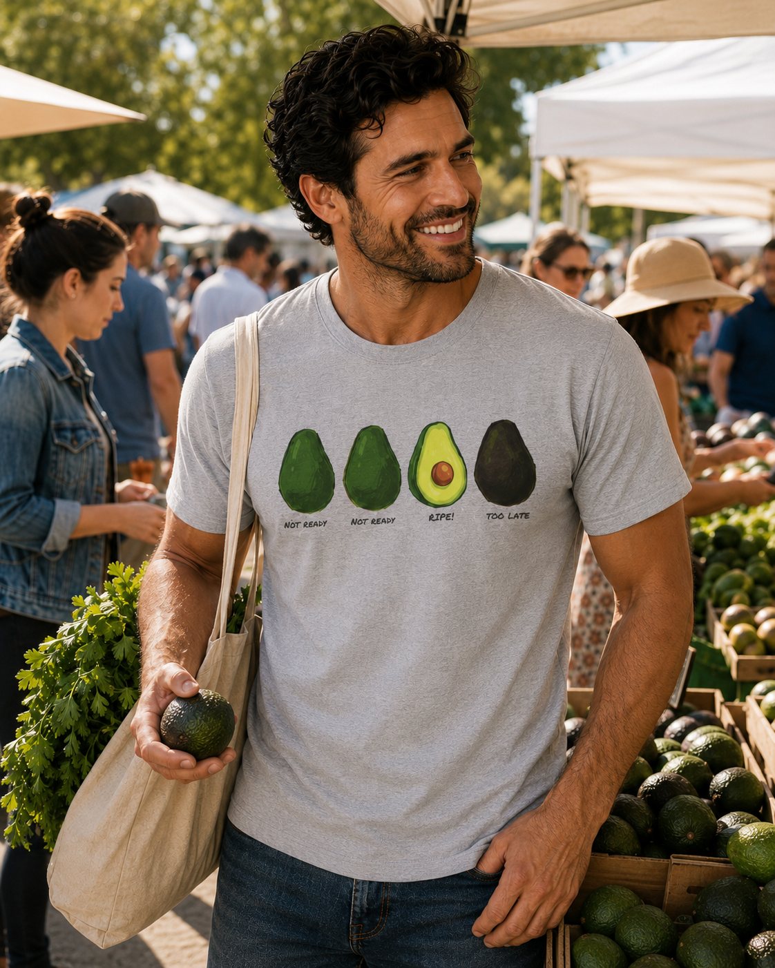 Avocado Life Cycle T-Shirt — Cute Avocado Stages Veggie Tee