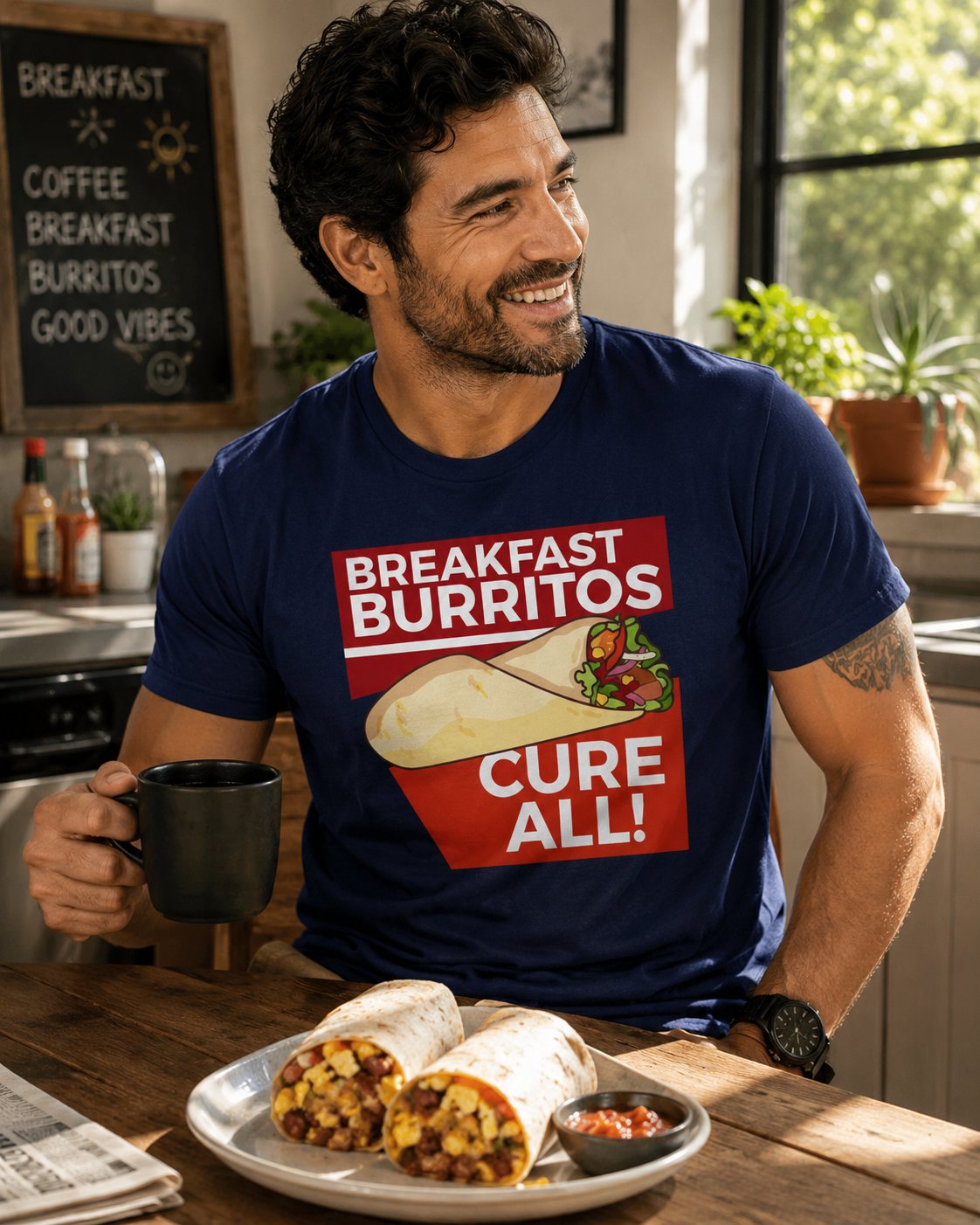 Breakfast Burritos Cure All T-Shirt