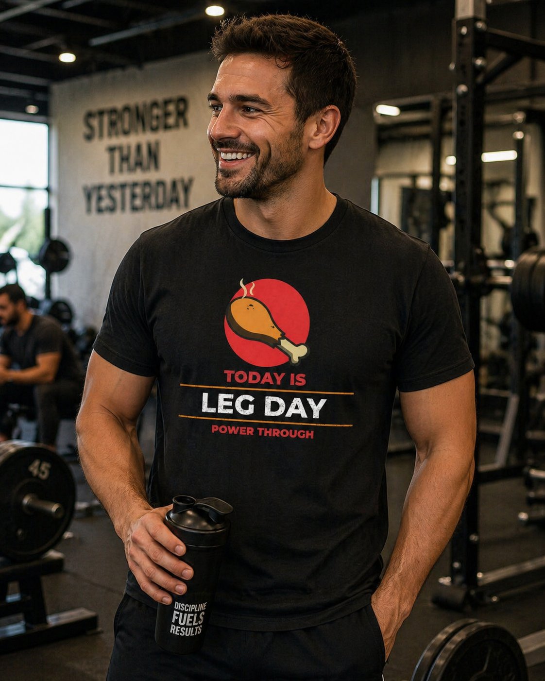 Leg Day T-Shirt - "Today is Leg Day" Fitness Workout Tee