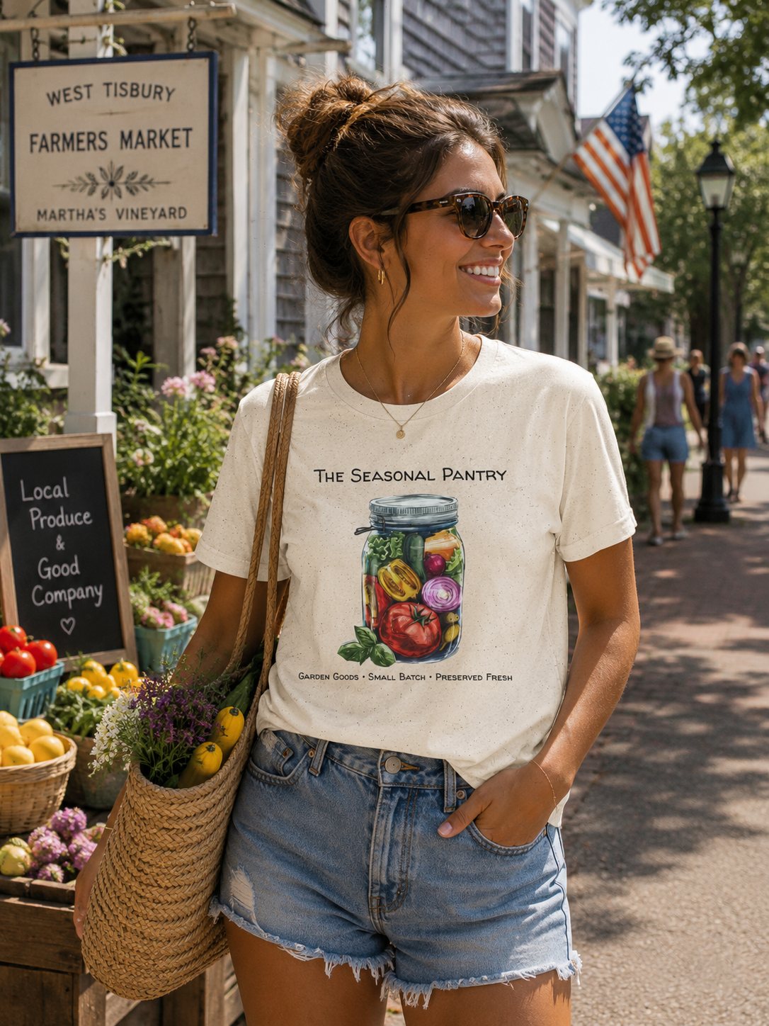 The Seasonal Pantry T-Shirt — Summer Harvest Garden Veggies Tee