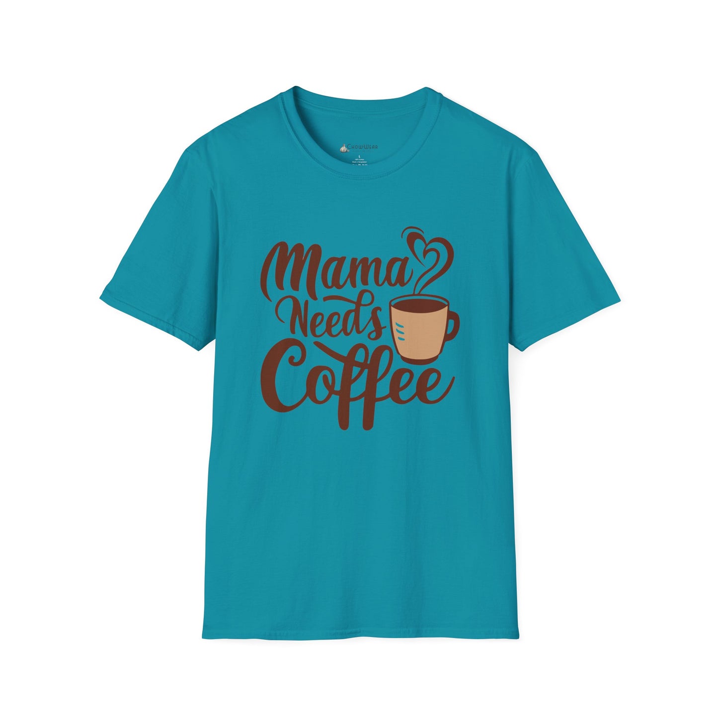 Mama Needs Coffee T-Shirt — Cute Funny Mom Coffee Tee, Mother's Day Gift