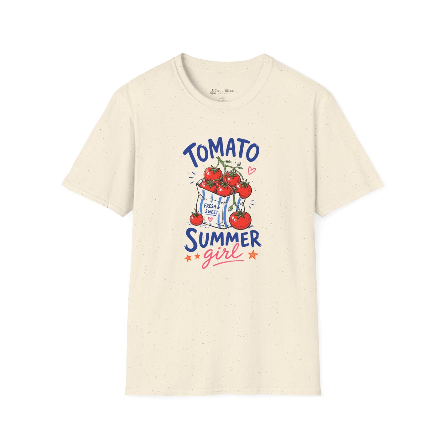Tomato Summer Girl T-Shirt — Cute Garden Harvest Graphic Tee