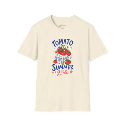 Tomato Summer Girl T-Shirt — Cute Garden Harvest Graphic Tee
