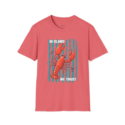 Lobster “In Claws We Trust” Seafood Lover T-Shirt
