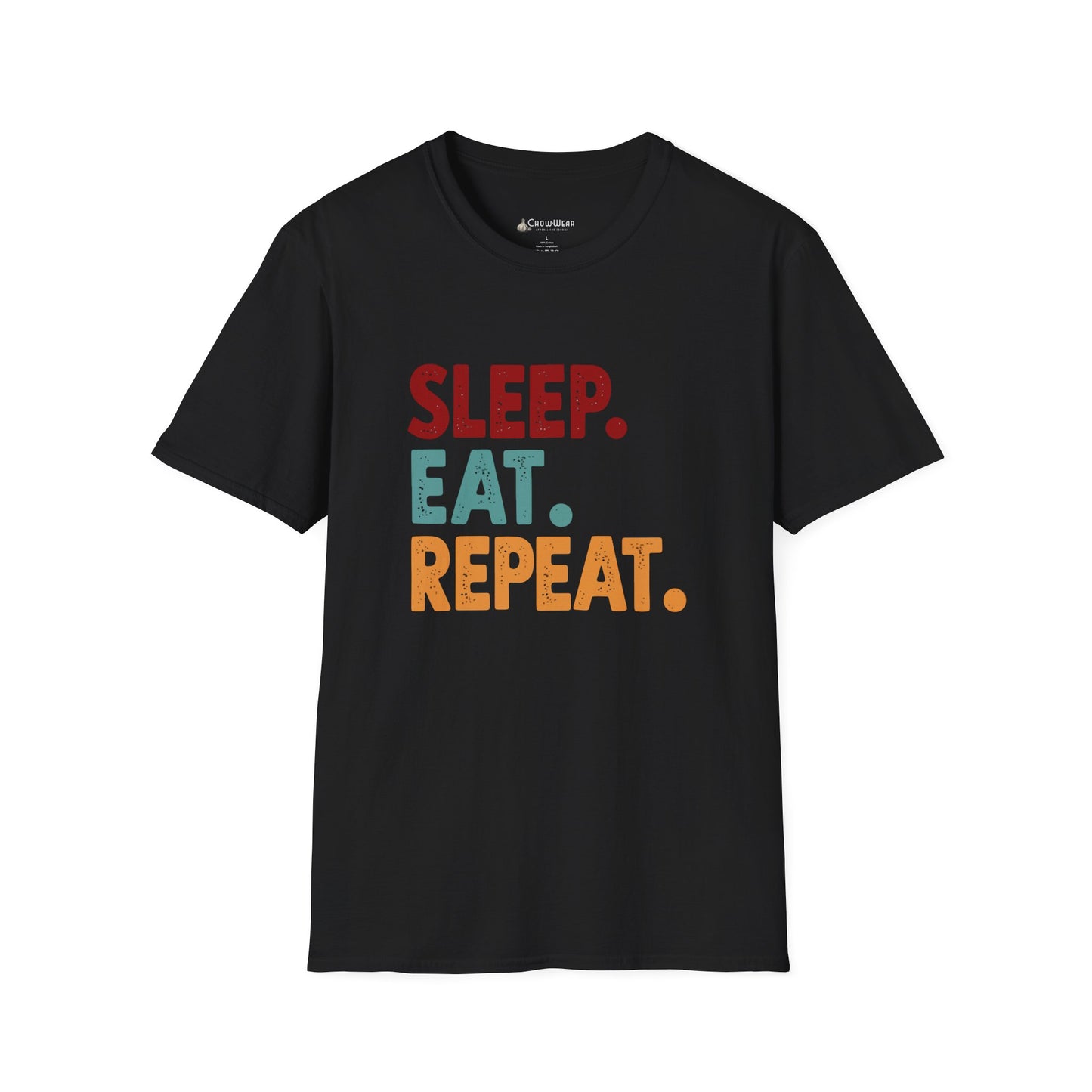 Sleep. Eat. Repeat. T-Shirt — Retro Foodie Tee