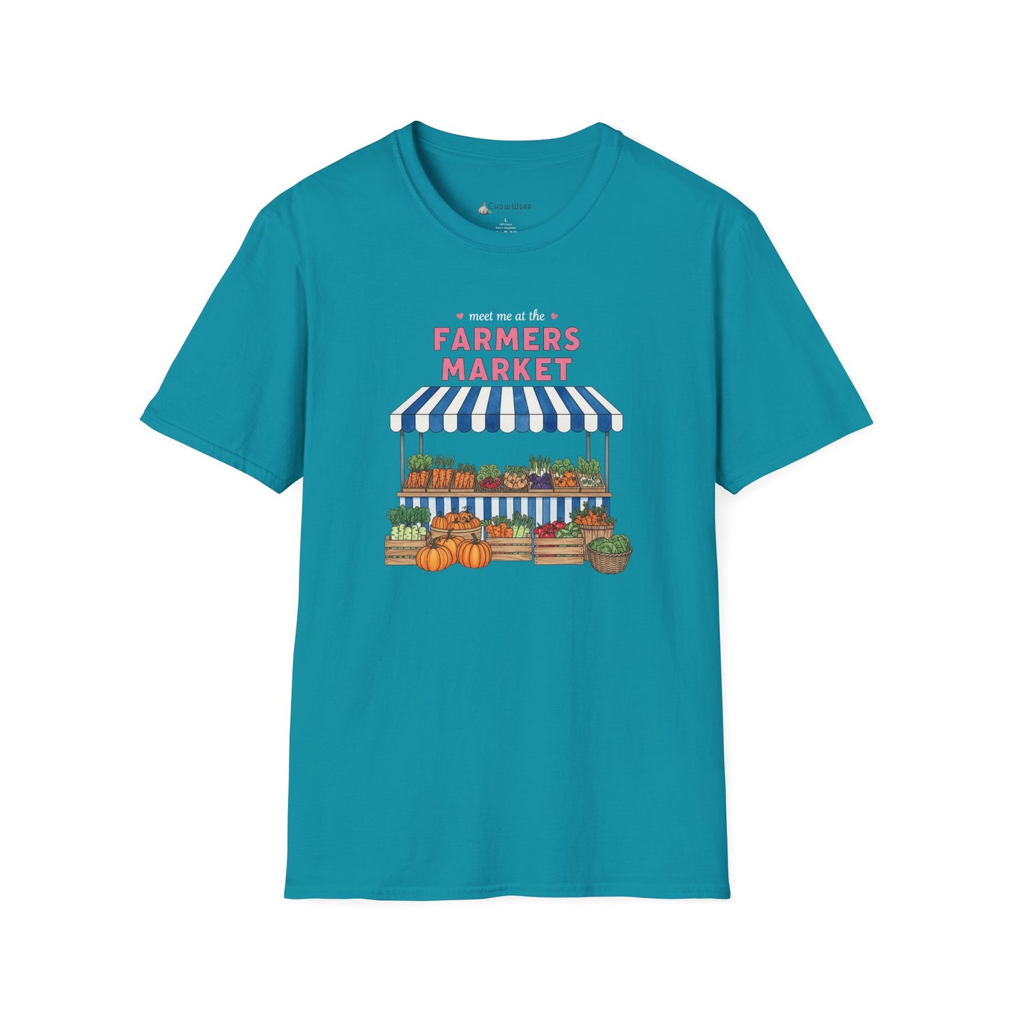 Farmers Market Produce Stand T-Shirt - Vegan Vegetarian Food Lovers Tee