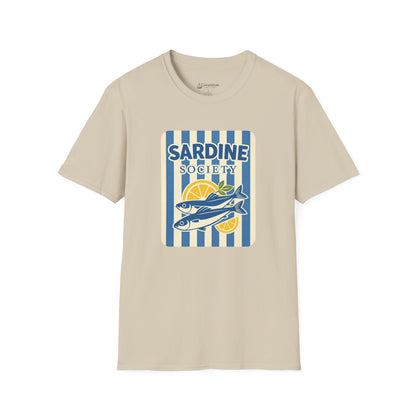 Sardine Society T-Shirt — Vintage Coastal Fish Lover Tee