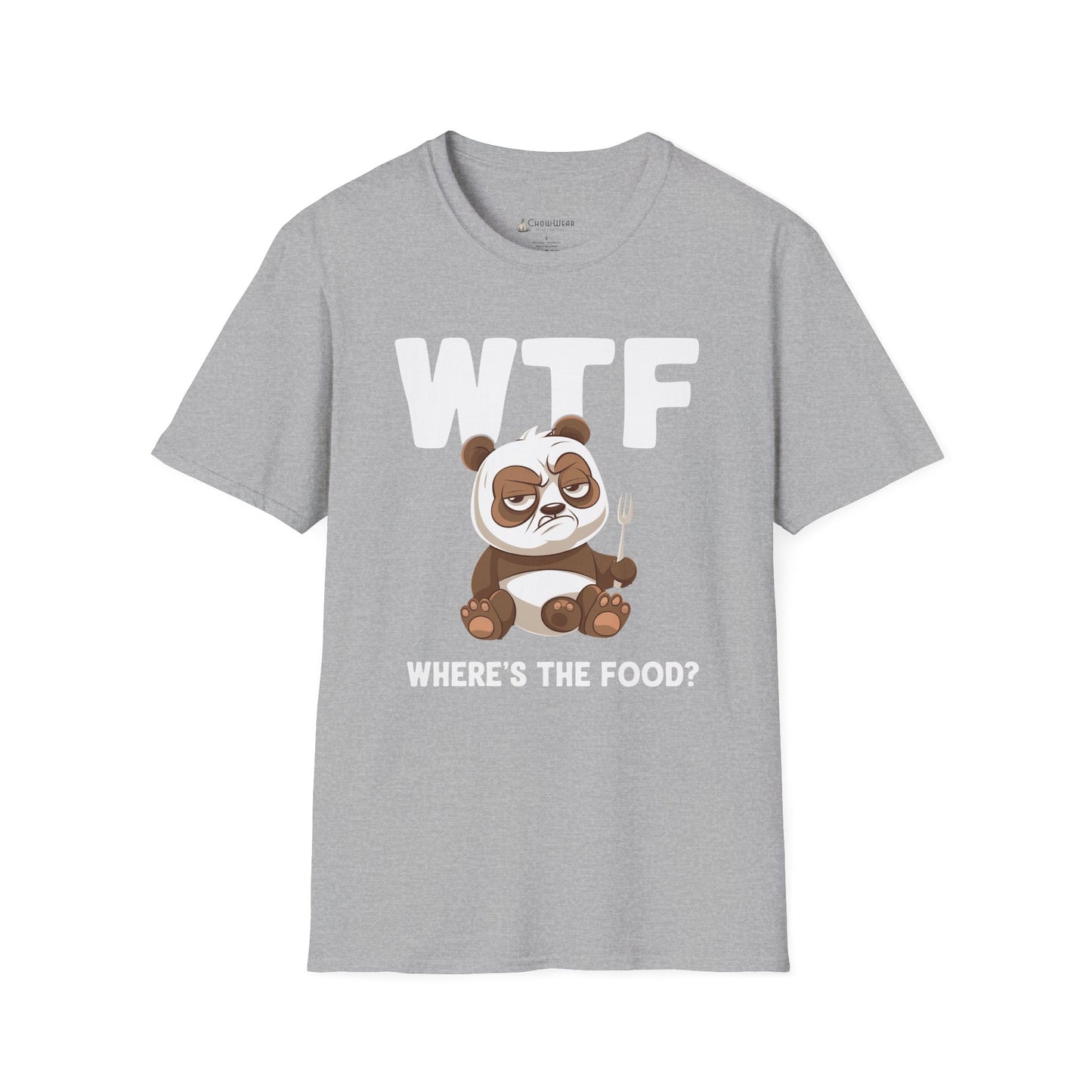 WTF Where's The Food? Panda Funny T-Shirt