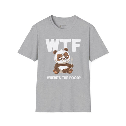 WTF Where's The Food? Panda Funny T-Shirt