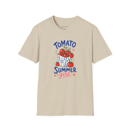 Tomato Summer Girl T-Shirt — Cute Garden Harvest Graphic Tee