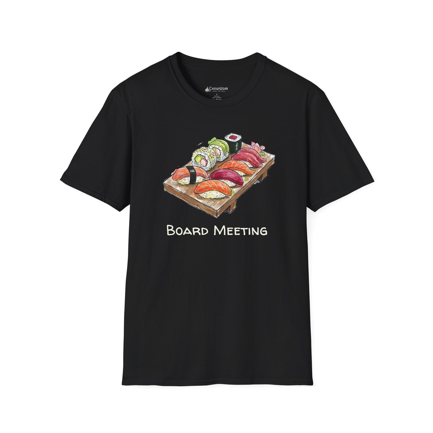 Sushi 'Board Meeting' T-Shirt — Funny Sushi Sashimi Japanese Tee for Foodies