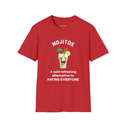 Mojitos Funny Graphic T-Shirt — “A cold refreshing alternative to hating everyone”