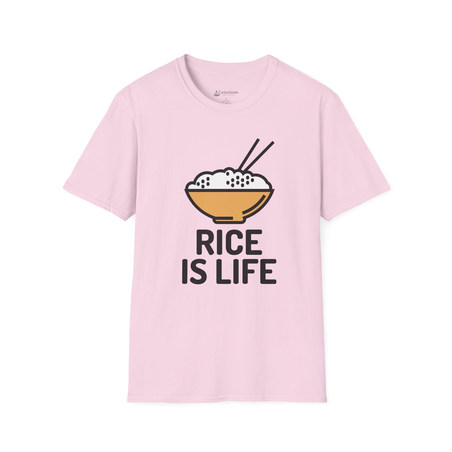 Rice Is Life T-Shirt – Cute Bowl & Asian Chopsticks Tee for Rice Lovers