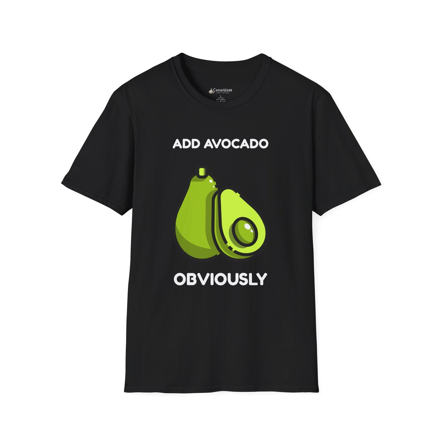 Avocado Graphic T-Shirt – "Add Avocado Obviously" Funny Foodie Tee