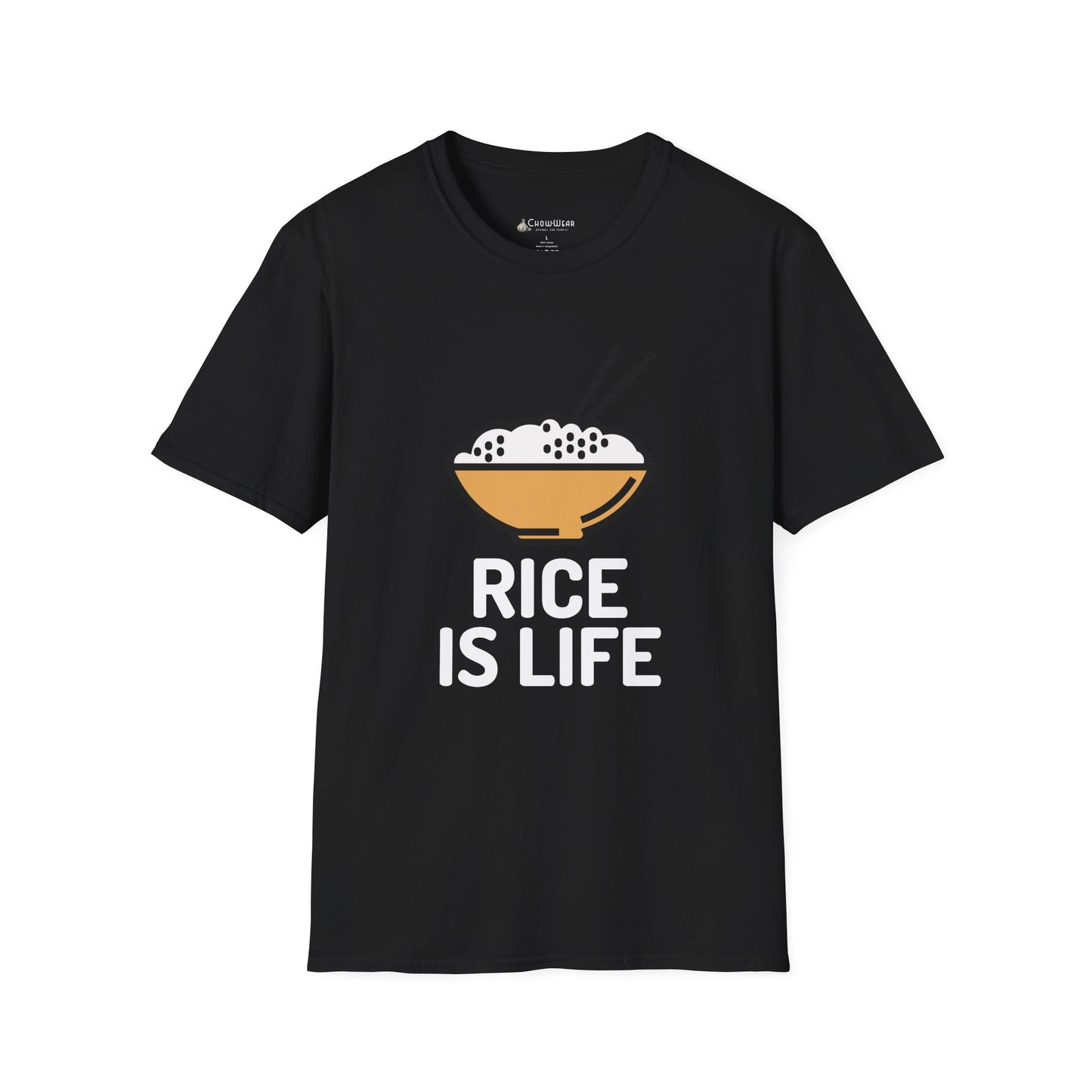 Rice Is Life T-Shirt – Cute Bowl & Asian Chopsticks Tee for Rice Lovers
