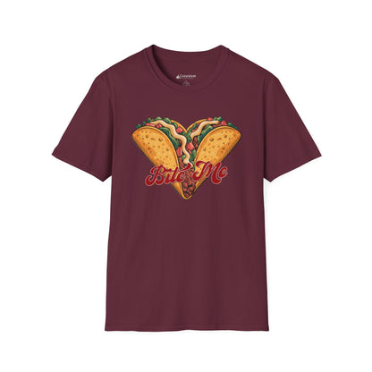 'Bite Me' Taco Lovers Mexican Foodie Street Food T-shirt