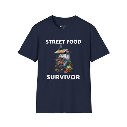 Street Food Survivor T-Shirt — Funny Food Cart Lover Tee