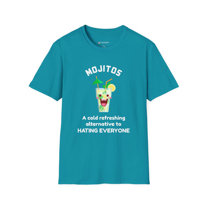 Mojitos Funny Graphic T-Shirt — “A cold refreshing alternative to hating everyone”