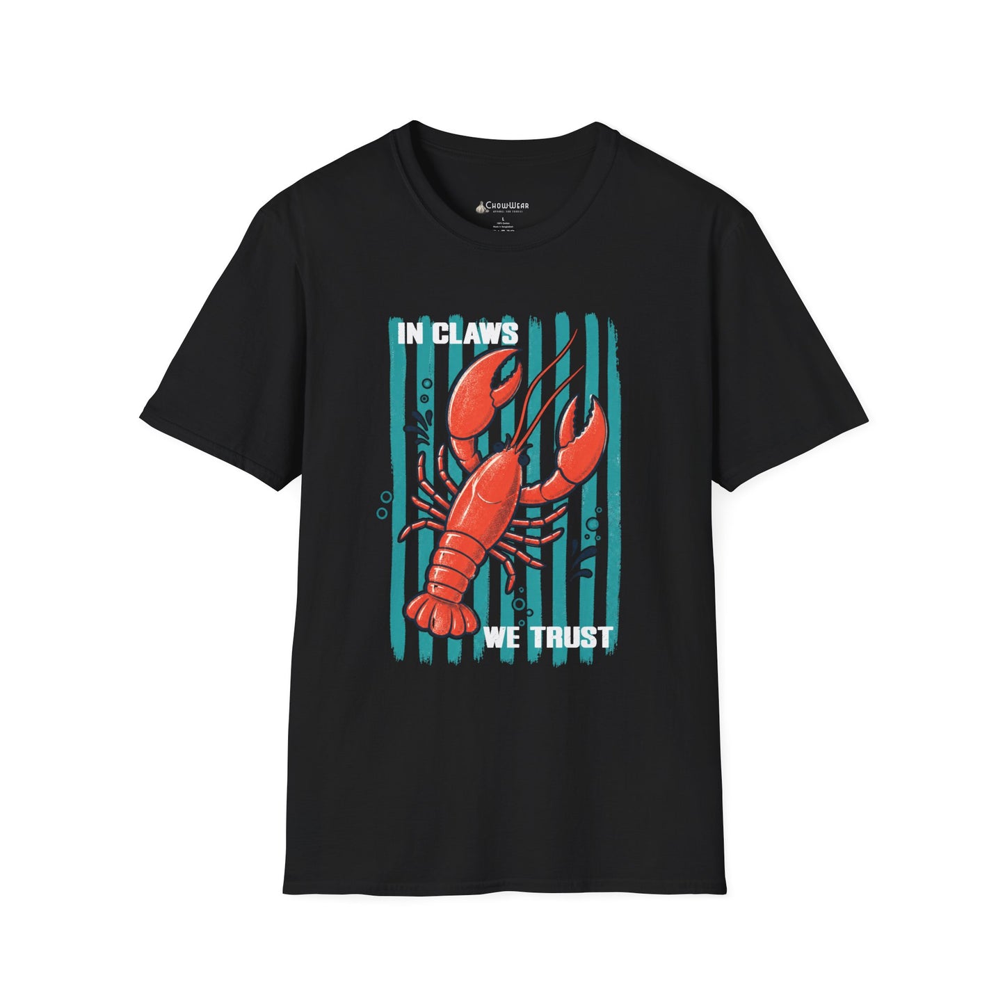 Lobster “In Claws We Trust” Seafood Lover T-Shirt