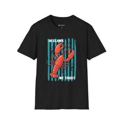 Lobster “In Claws We Trust” Seafood Lover T-Shirt