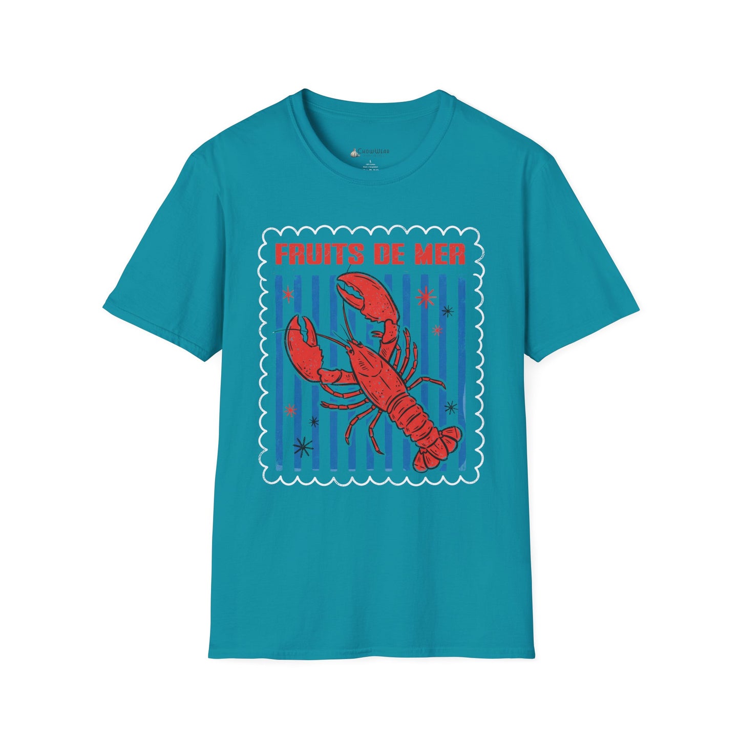 Lobster 'Fruits de Mer' French Seafood Graphic T-Shirt