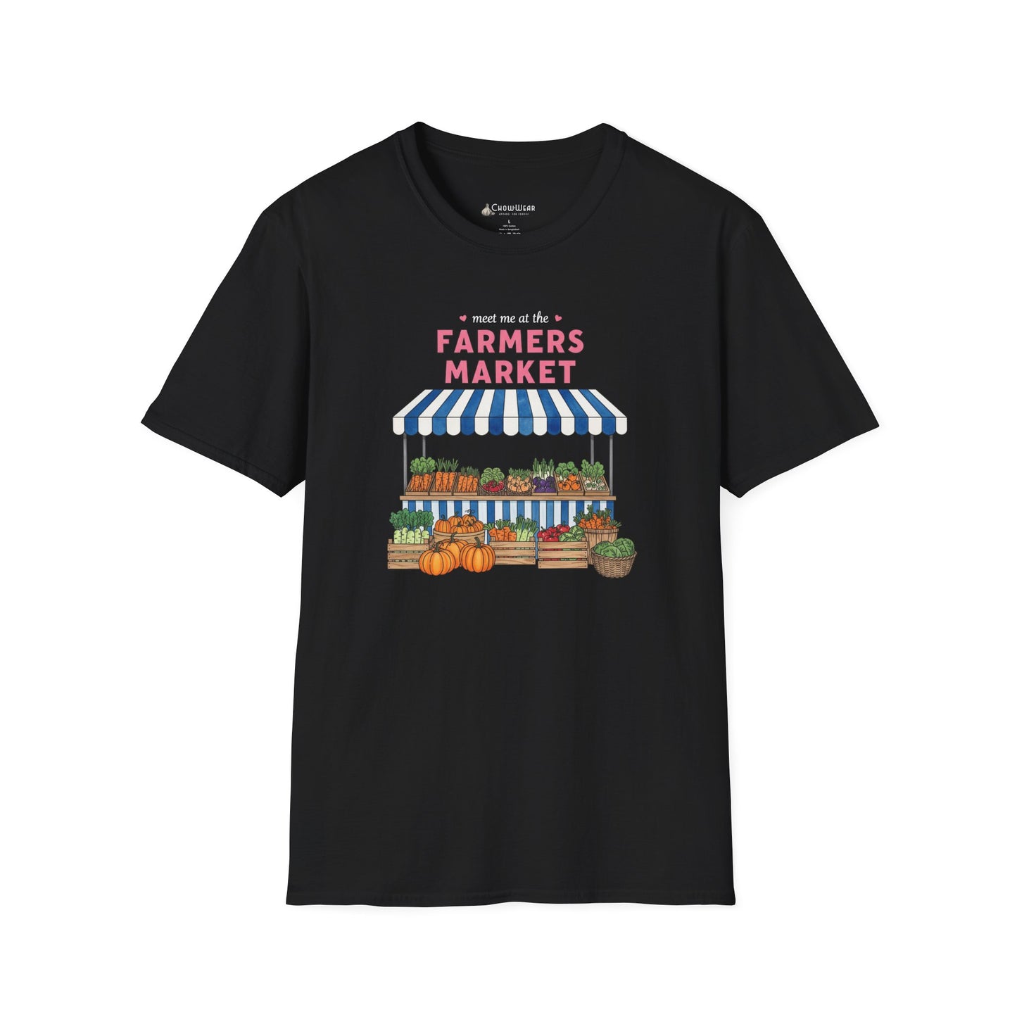 Farmers Market Produce Stand T-Shirt - Vegan Vegetarian Food Lovers Tee