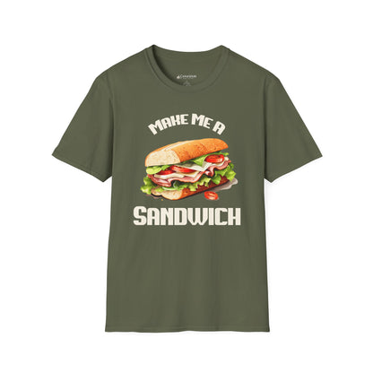 Make Me A Sandwich T-Shirt - Funny Sandwich Graphic Tee for Foodies