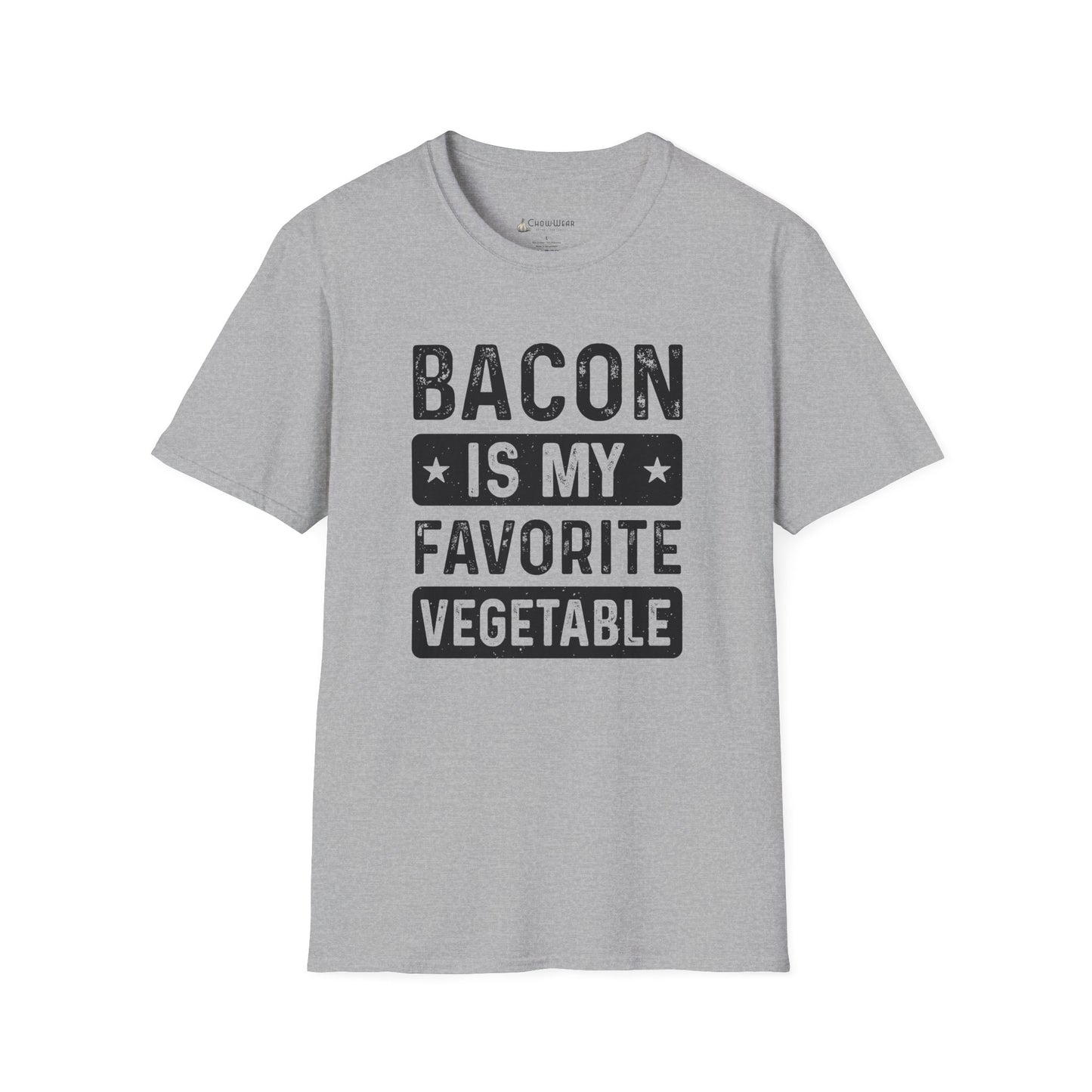 Bacon Is My Favorite Vegetable T-Shirt — Funny Foodie Meat Lover Tee