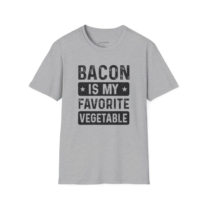 Bacon Is My Favorite Vegetable T-Shirt — Funny Foodie Meat Lover Tee