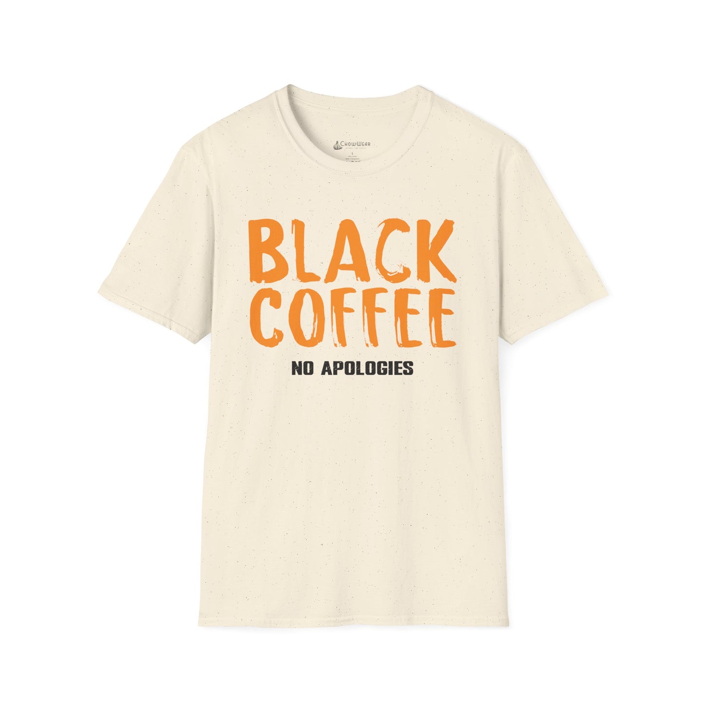 Black Coffee Tee – "Black Coffee No Apologies" Funny Caffeinated Shirt