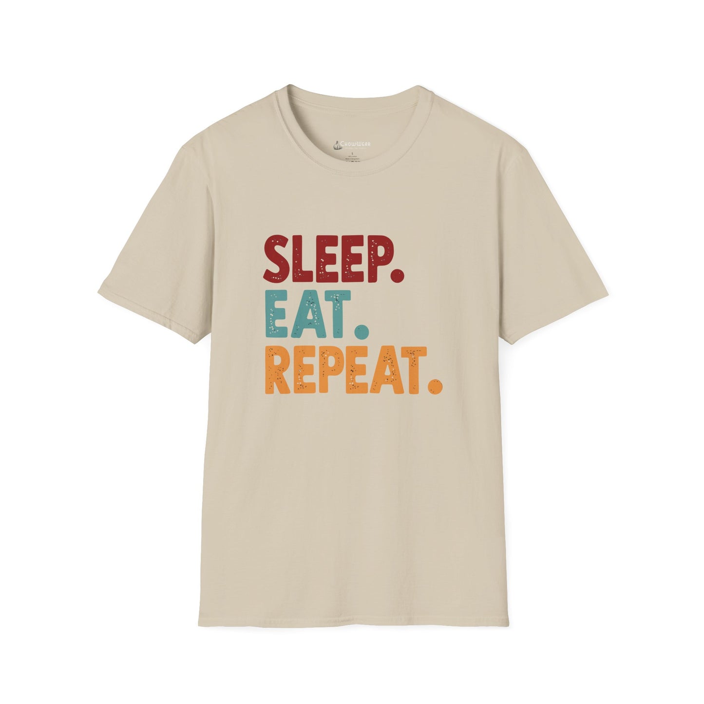 Sleep. Eat. Repeat. T-Shirt — Retro Foodie Tee