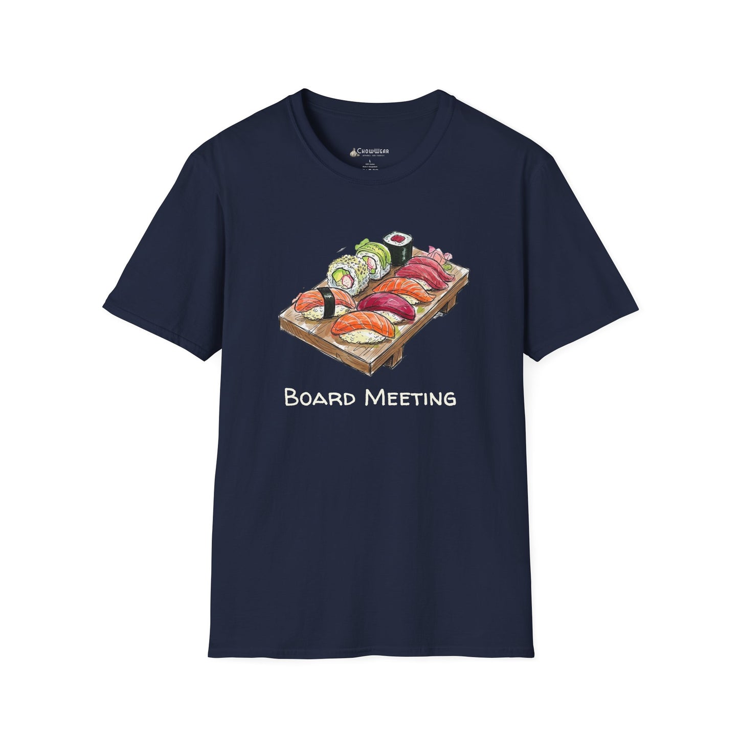 Sushi 'Board Meeting' T-Shirt — Funny Sushi Sashimi Japanese Tee for Foodies