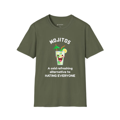 Mojitos Funny Graphic T-Shirt — “A cold refreshing alternative to hating everyone”