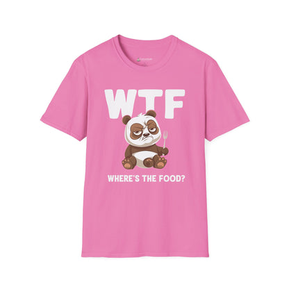 WTF Where's The Food? Panda Funny T-Shirt