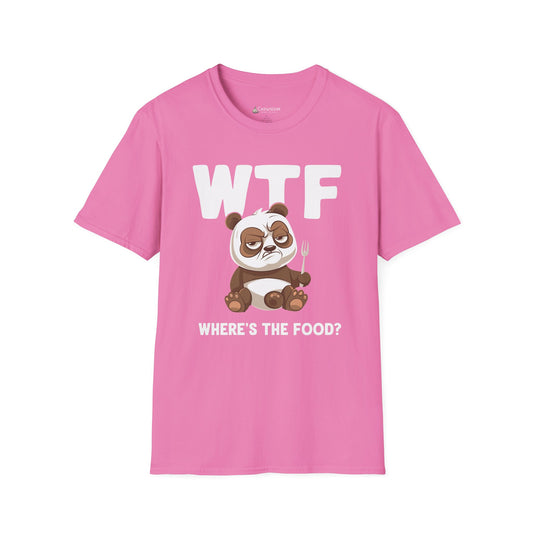 WTF Where's The Food? Panda Funny T-Shirt