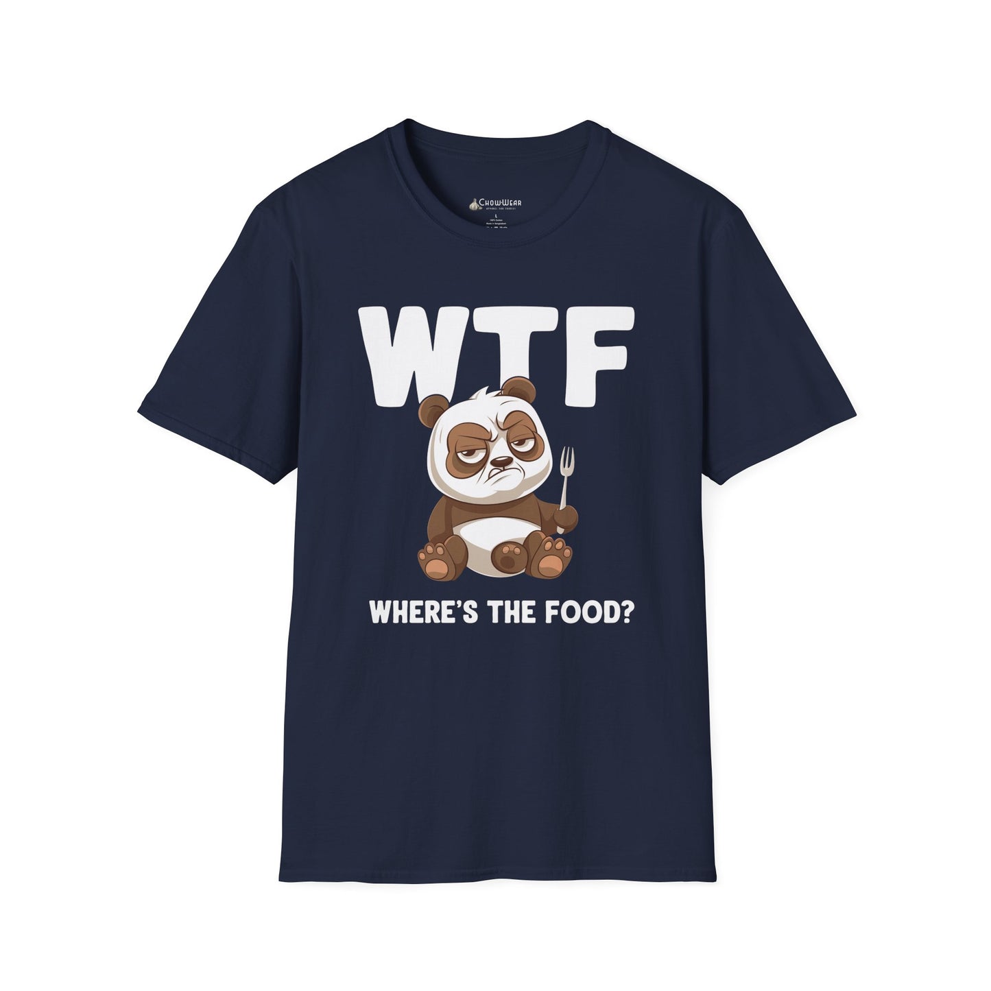 WTF Where's The Food? Panda Funny T-Shirt