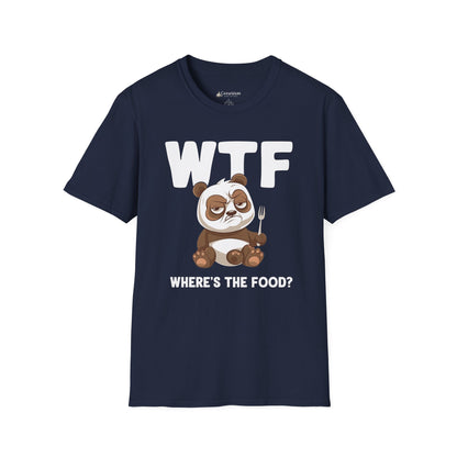 WTF Where's The Food? Panda Funny T-Shirt