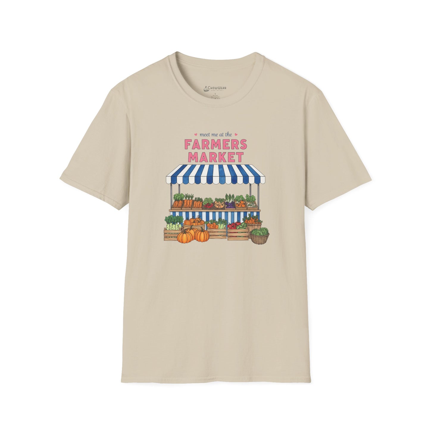 Farmers Market Produce Stand T-Shirt - Vegan Vegetarian Food Lovers Tee