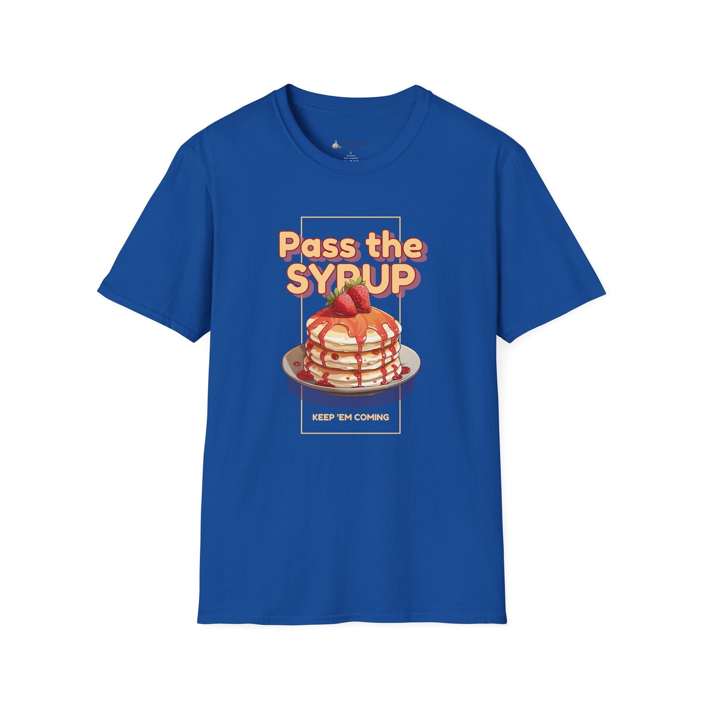 Pass the Syrup Pancake T-Shirt — Retro Breakfast Graphic Tee