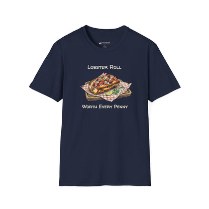 Lobster Roll Worth Every Penny T-Shirt — Seafood Lover Graphic Tee