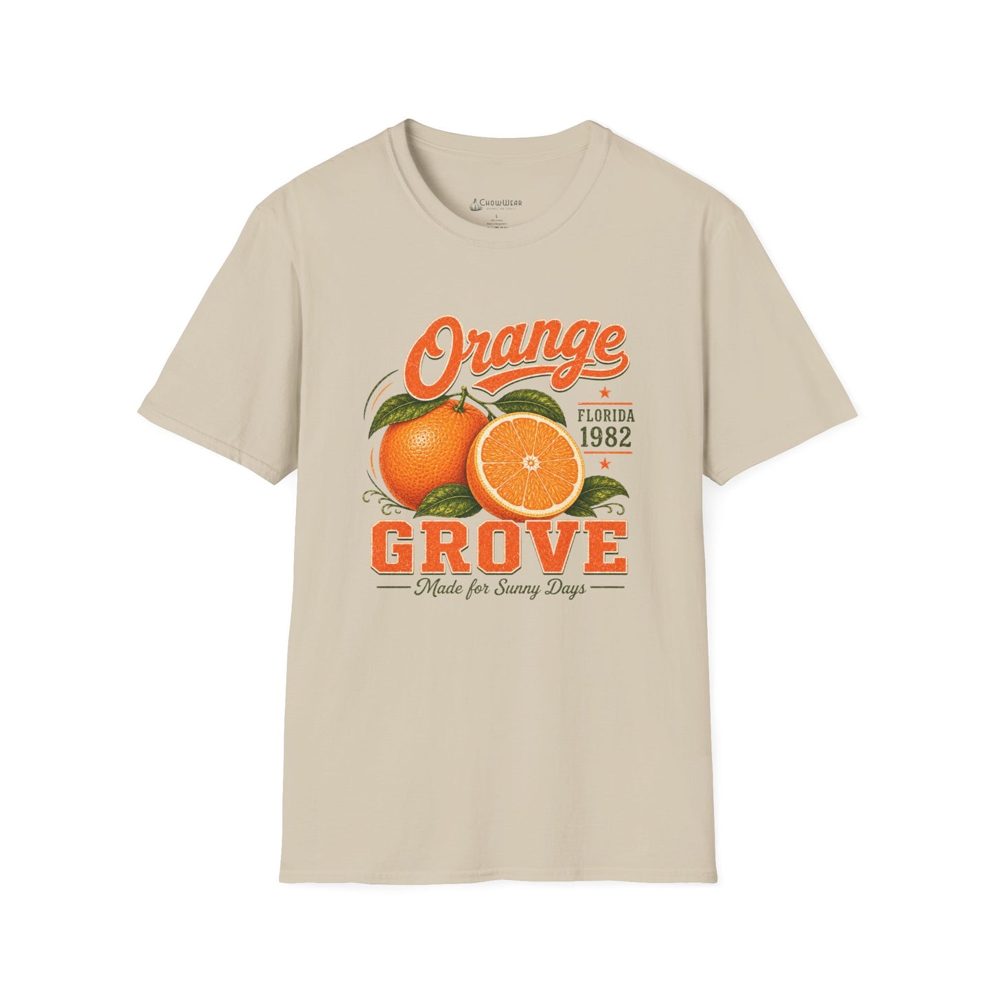 Orange Grove Vintage T-Shirt — Florida Fruit Citrus Graphic Tee