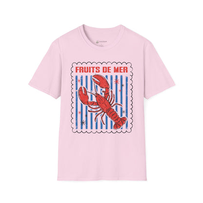Lobster 'Fruits de Mer' French Seafood Graphic T-Shirt