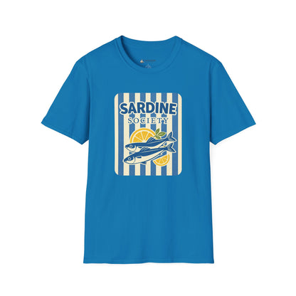Sardine Society T-Shirt — Vintage Coastal Fish Lover Tee