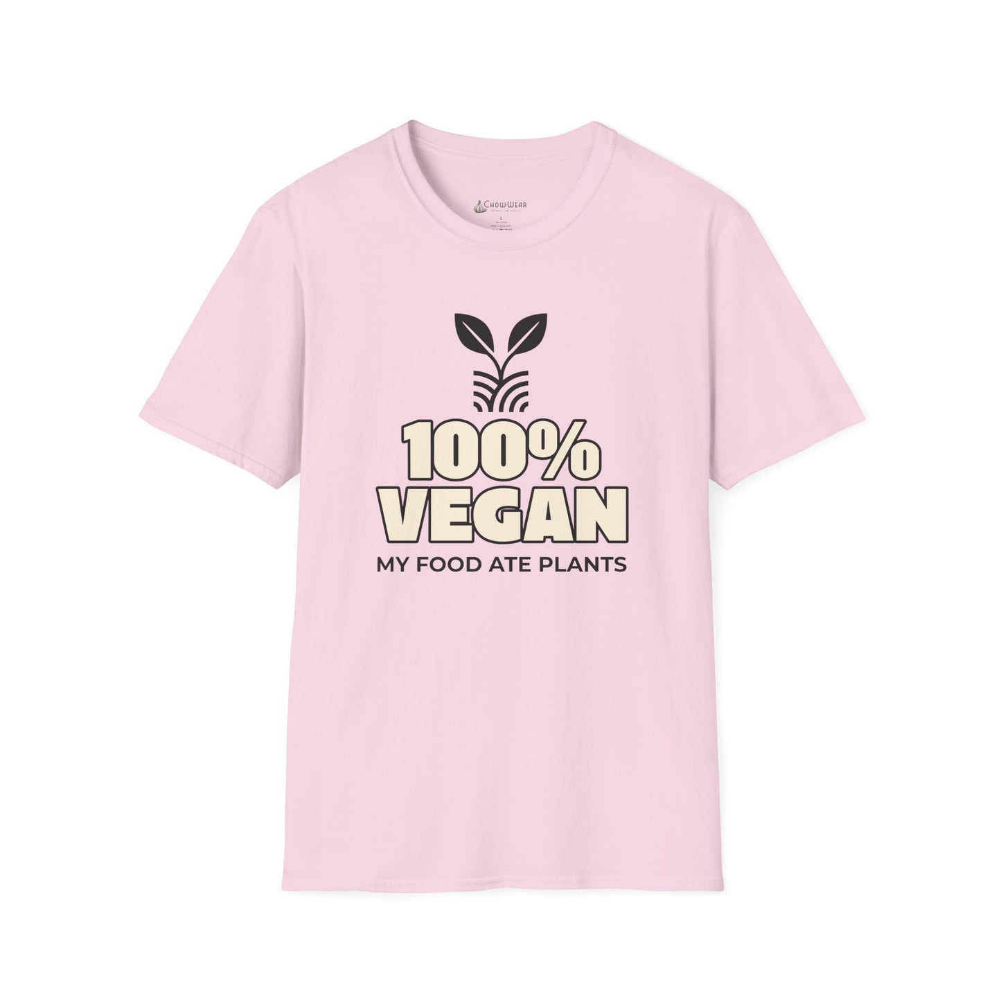 100% Vegan T-Shirt – "My Food Ate Plants" Funny BBQ Meat Graphic Tee