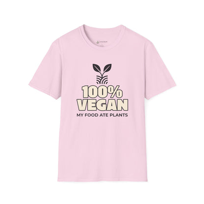 100% Vegan T-Shirt – "My Food Ate Plants" Funny BBQ Meat Graphic Tee