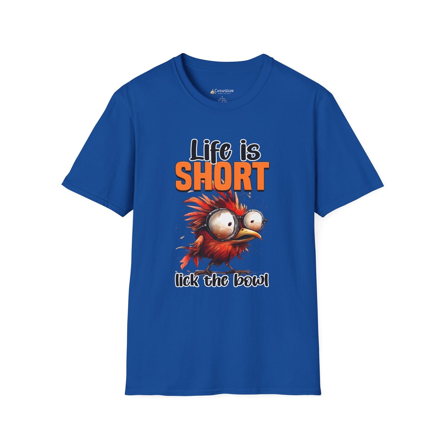 Life Is Short Lick the Bowl T-Shirt — Funny Foodie Baking Tee