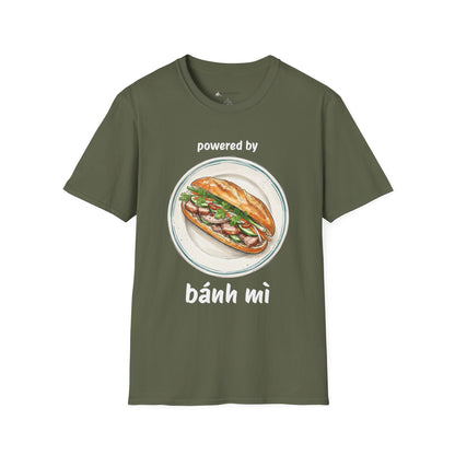 Bánh Mì T-Shirt — "Powered by Bánh Mì" Vietnamese Sandwich Tee