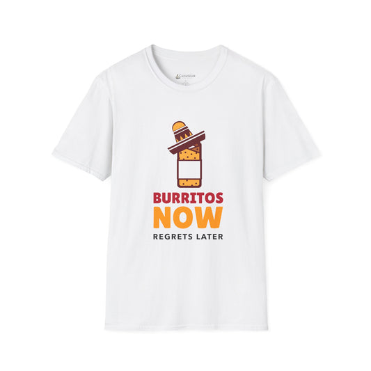 T-Shirt — Burritos Now, Regrets Later Funny Mexican Food Tee
