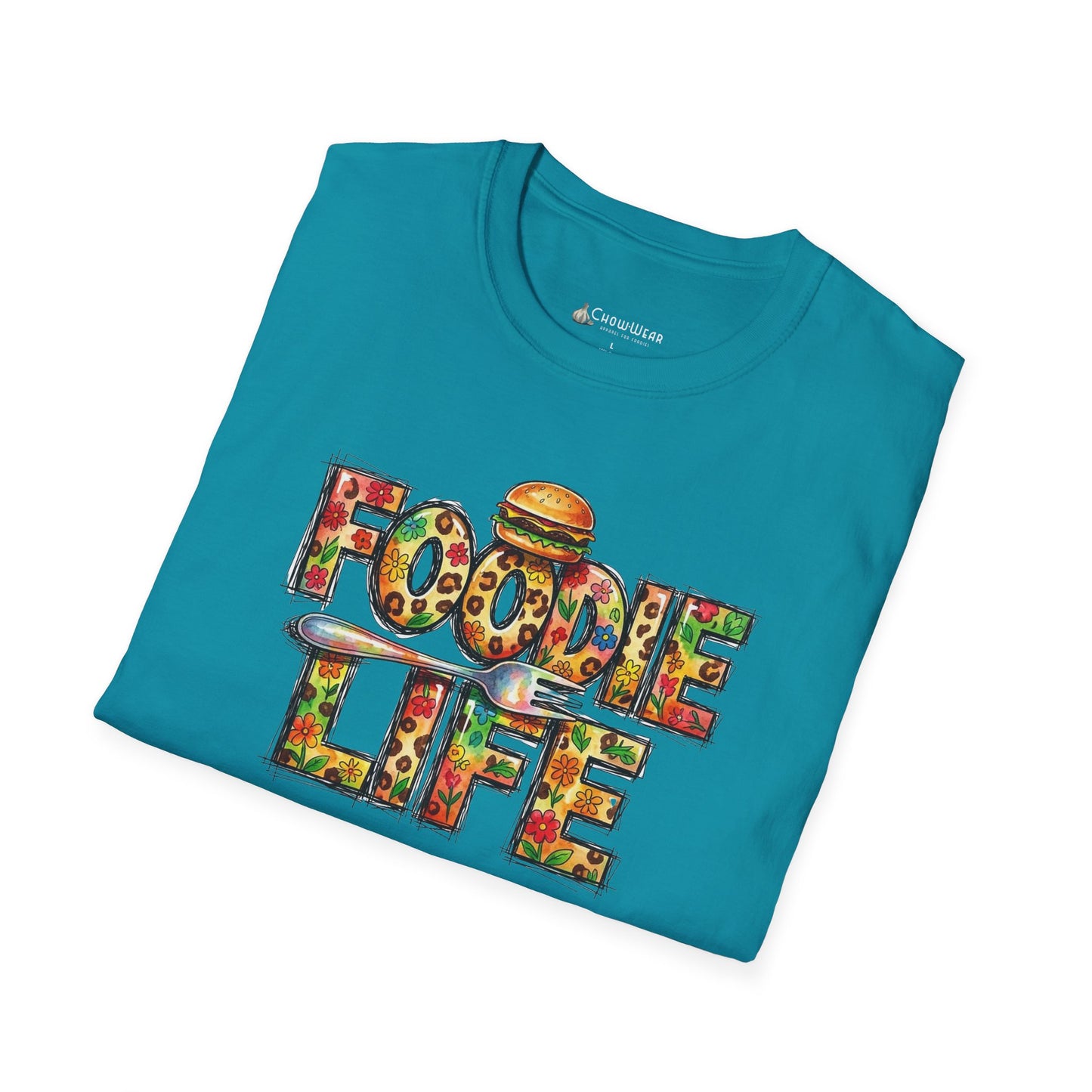 Foodie Life T-Shirt — Colorful Food Lovers Tee