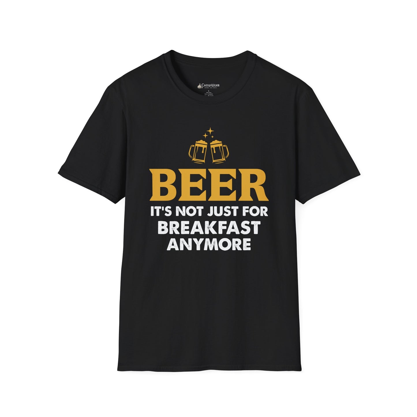 "Beer: It's Not Just For Breakfast Anymore" Funny Beer T-shirt